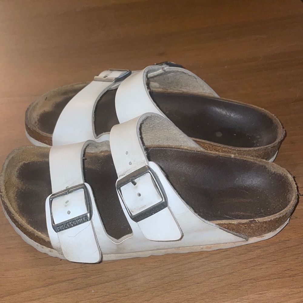 White Arizona Birkenstocks